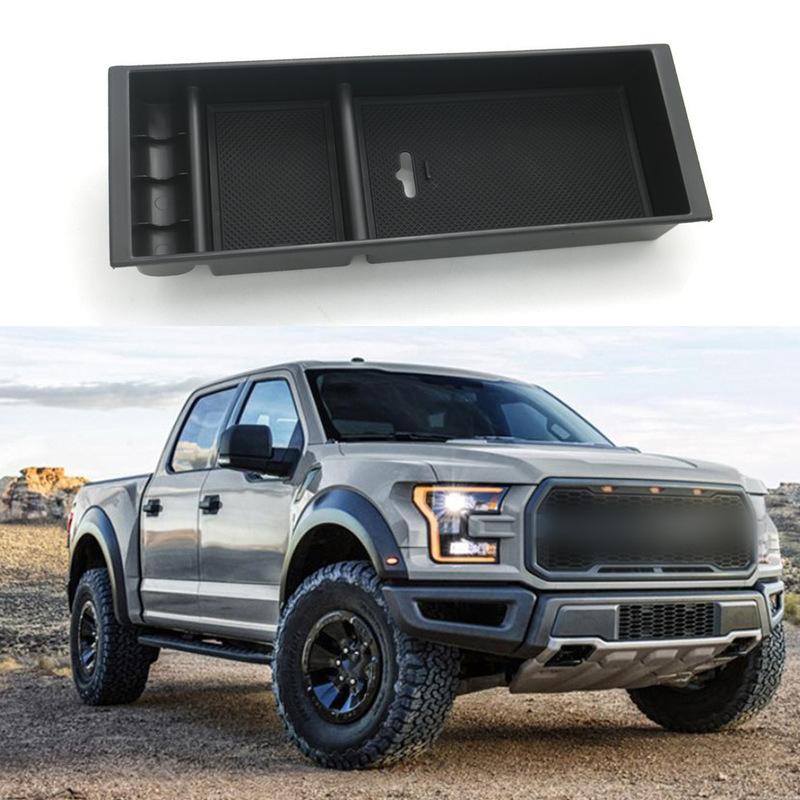 Органайзер-контейнер для хранения в центральной консоли, лоток для Ford F-150, аксессуары 21-22, ящик для хранения под подлокотником, автомобильные аксессуары