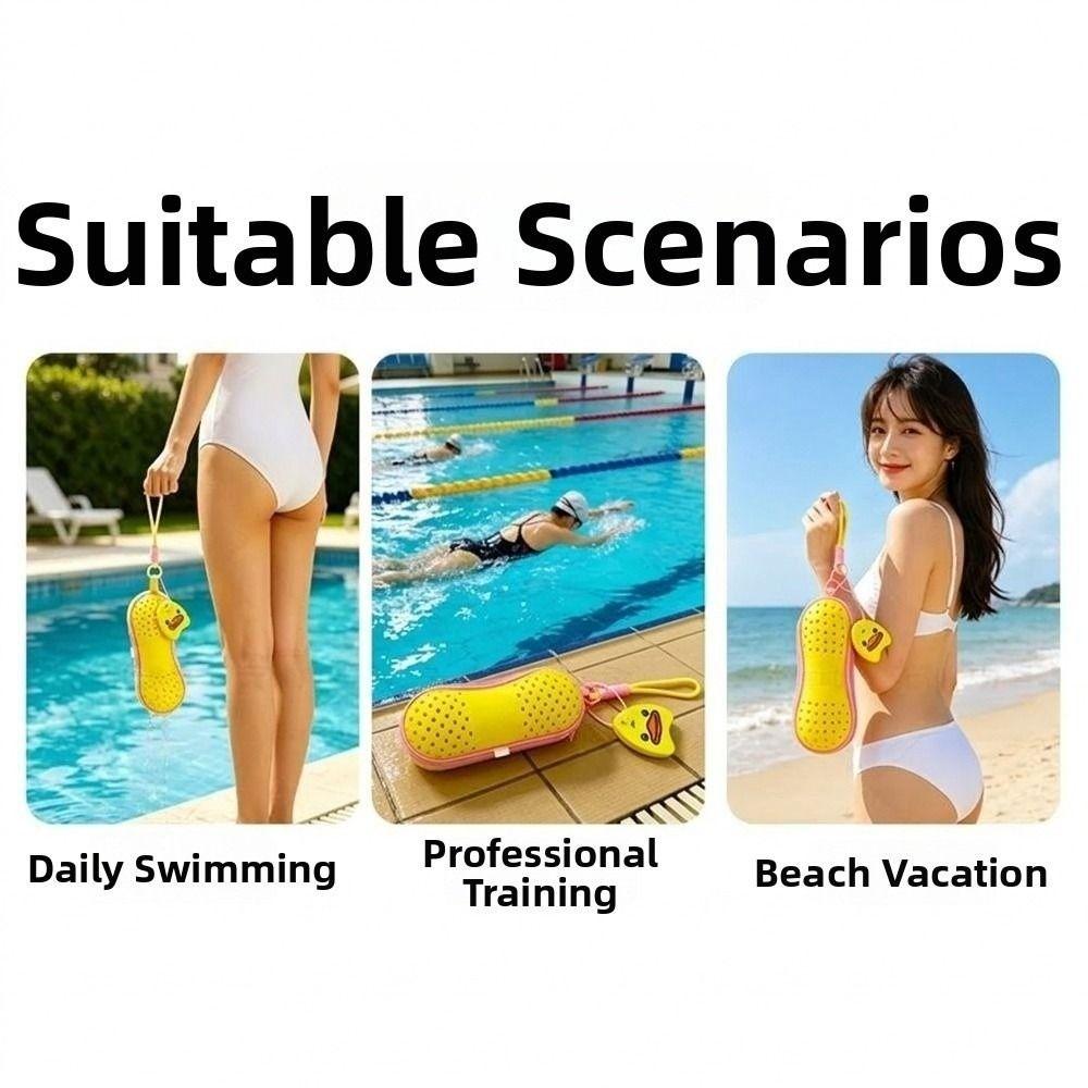Ventilated Hole Swim Glasses Box EVA Hard Shell EVA Carry Case Pool Outdoor Trip