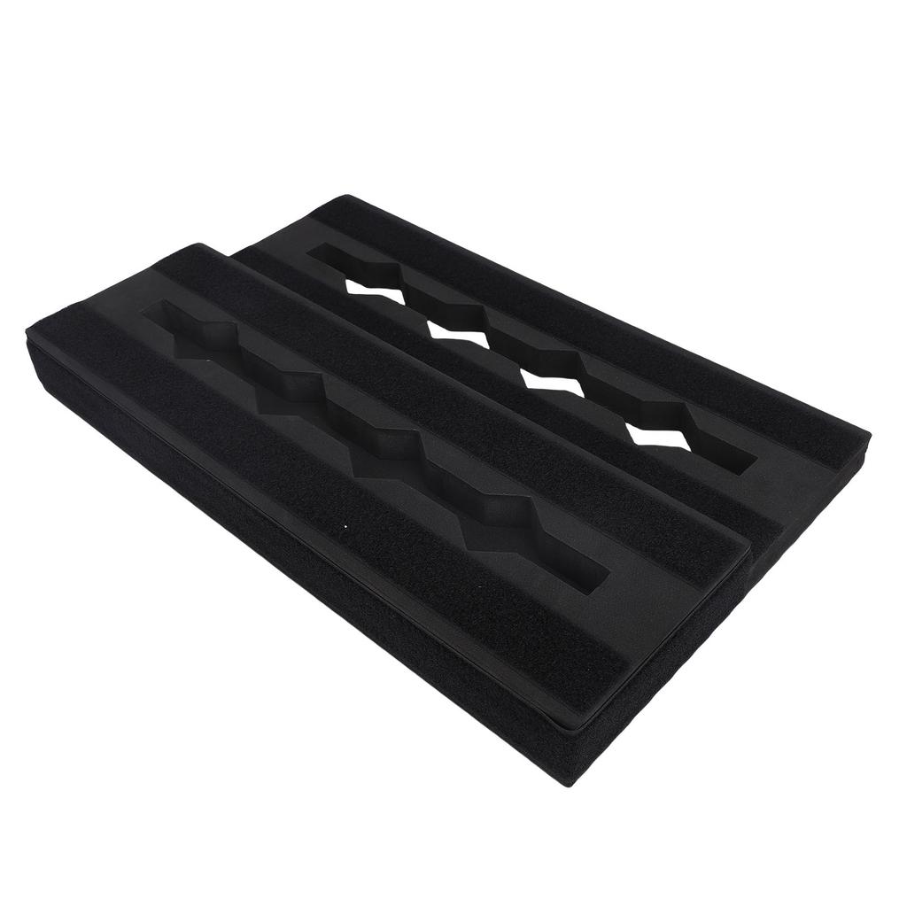 Guitar Pedal Board EVA Anti Slip Portable Modular Guitar Effects Pedalboard Support for 6 to 10 Effect Pedals