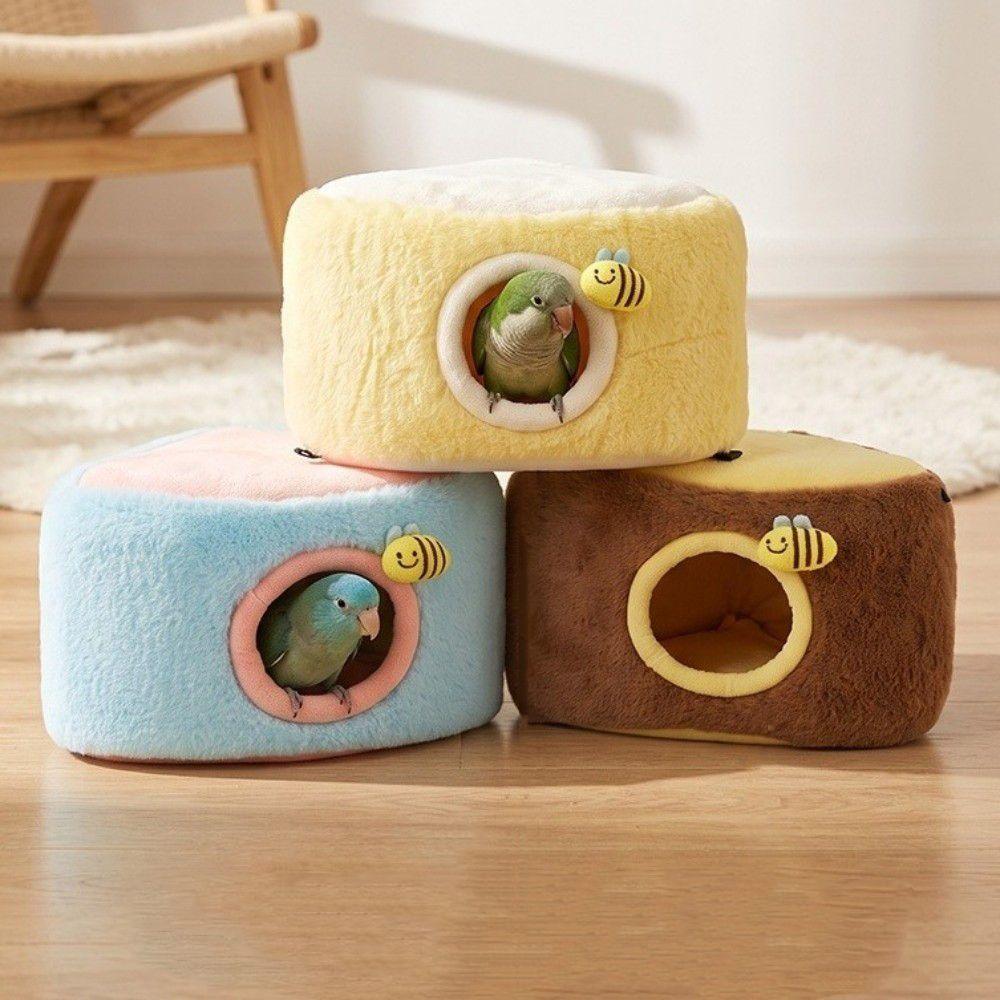Soft Hanging Bird Nest Cold-Proof Bird Hanging Hammock Breathable Bird Sleeping Nest Bird Supplies