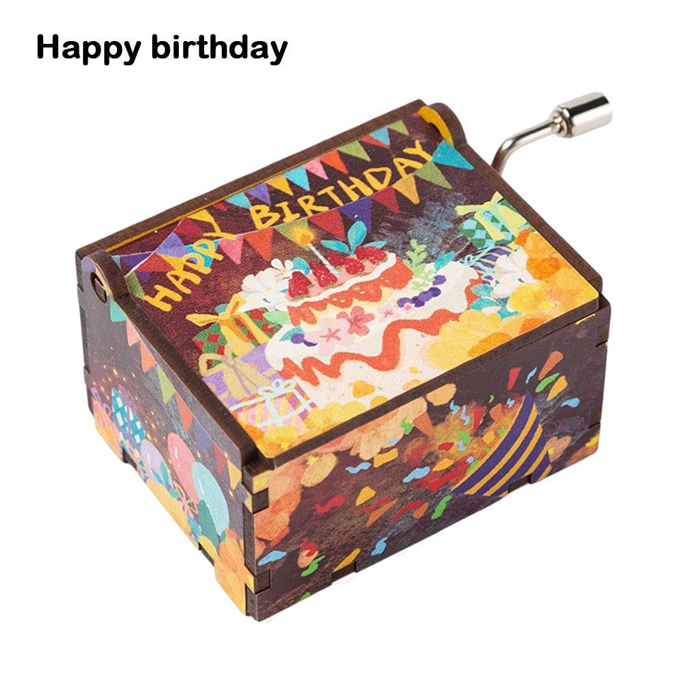 Настольное украшение Ручной завод Шкатулка Розовая Музыкальная шкатулка Украшение Музыкальная шкатулка Подарок на День святого Валентина