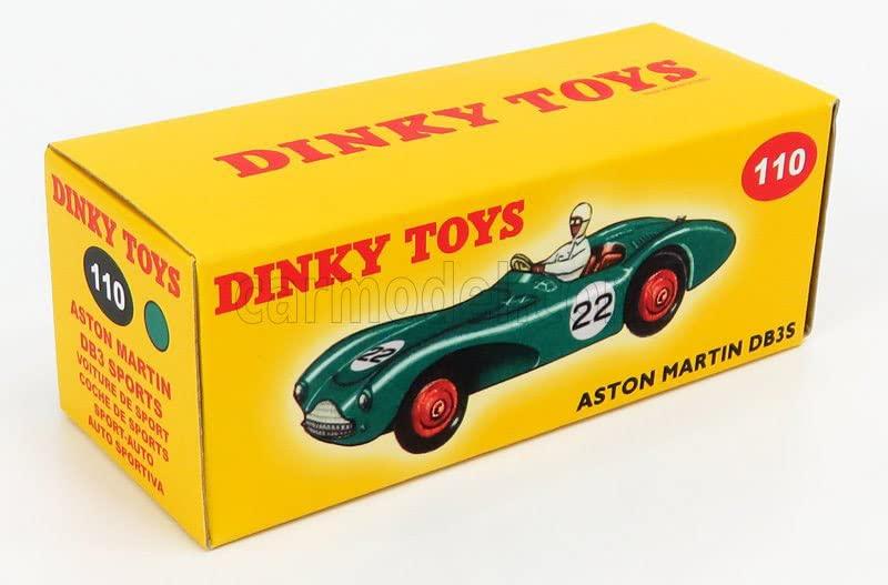 DINKY TOYS масштаб Aston Martin DB3S Зеленый ASTON MARTIN DB3S Репродукция Литая модель автомобиля 110 1/43