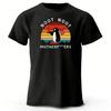 Angry Penguin High-quality Pure Cotton Short Sleeved Men's Loose Oversized Comfortable Breathable Sports T-shirt Tops