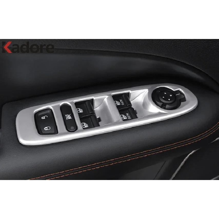 Car Inner Door Armrest Window Lift Switch Button Panel Cover Trim For Jeep Compass 2017- Matte Interior Accessories