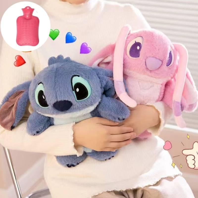 Soft Plush Stitch Hot Water Bag Cartoon Character Hand Warmer Cute Gift For Her
