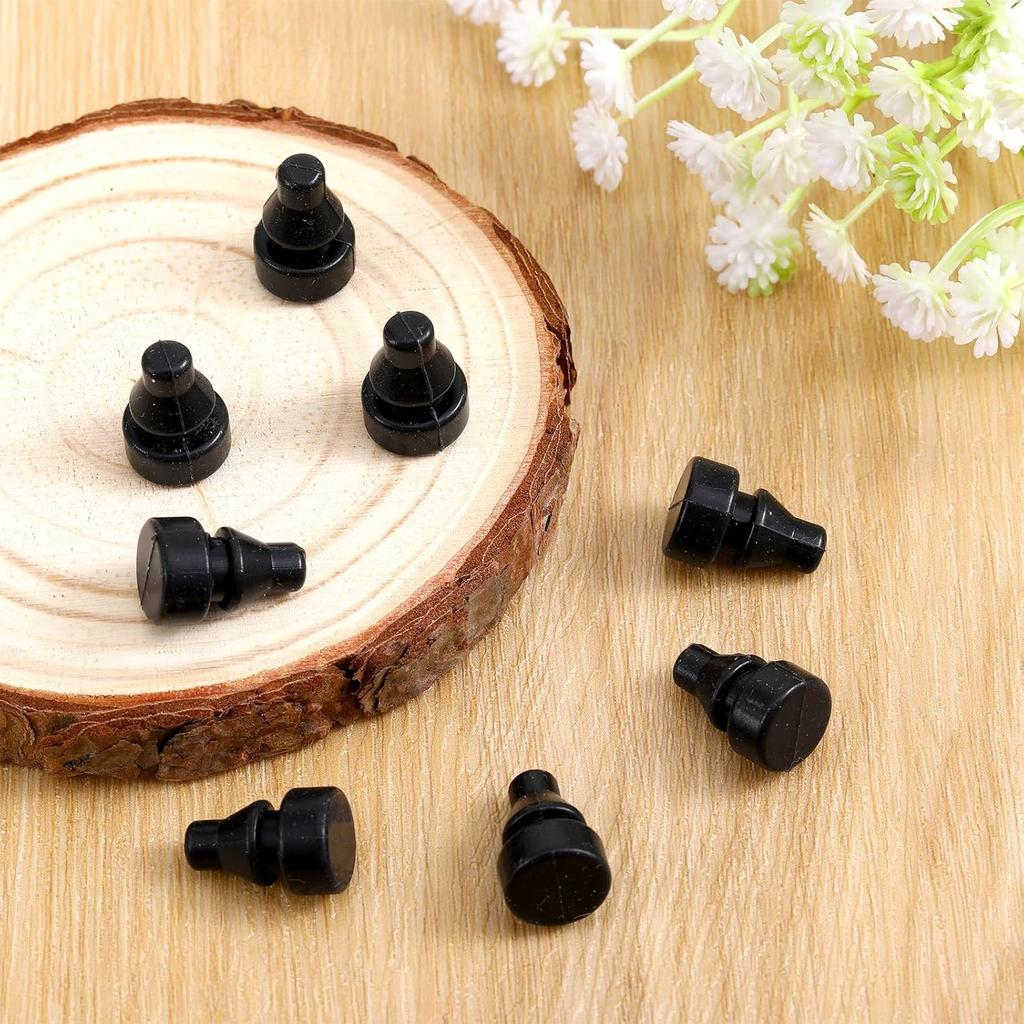 8 шт. Резиновые ножки для медленноварок, Заменяемые ножки для медленноварки, Аксессуары для горшка, Предотвращают царапины, следы и повреждения, Вставляемый резиновый бампер, Черный