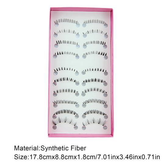 10 пар женских нижних накладных ресниц для повседневной жизни и вечеринок