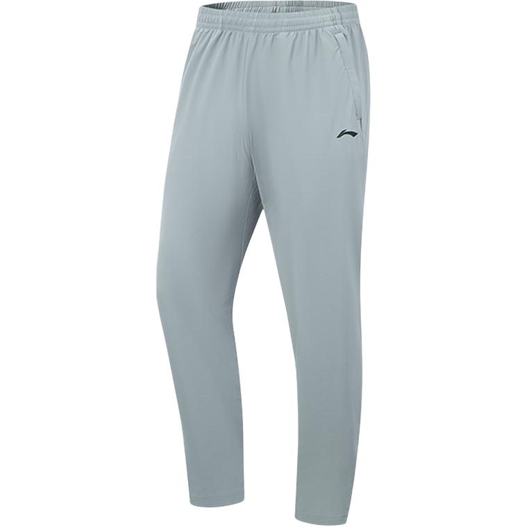 Li Ning Sports Простые однотонные эластичные манжеты Удобные универсальные повседневные брюки Мужские низы AKYV025-15
