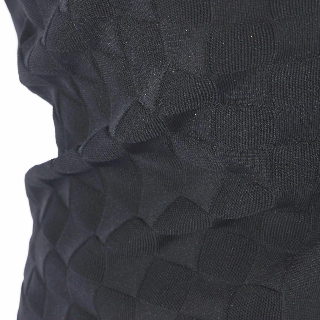 Marie Claire Women's Lightweight Block Check Mock Neck Knit 734724, Black