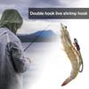 5/10 шт двойной рыболовный крючок прочный держатель для живой наживки для креветок крючок с зазубринами рыболовный крючок для пресноводной соленой воды рыболовные принадлежности