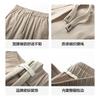 Light and thin Lyocell Tencel cotton with a sleek and slightly elastic design, featuring a simple bamboo stripe tapered men's casual pants
