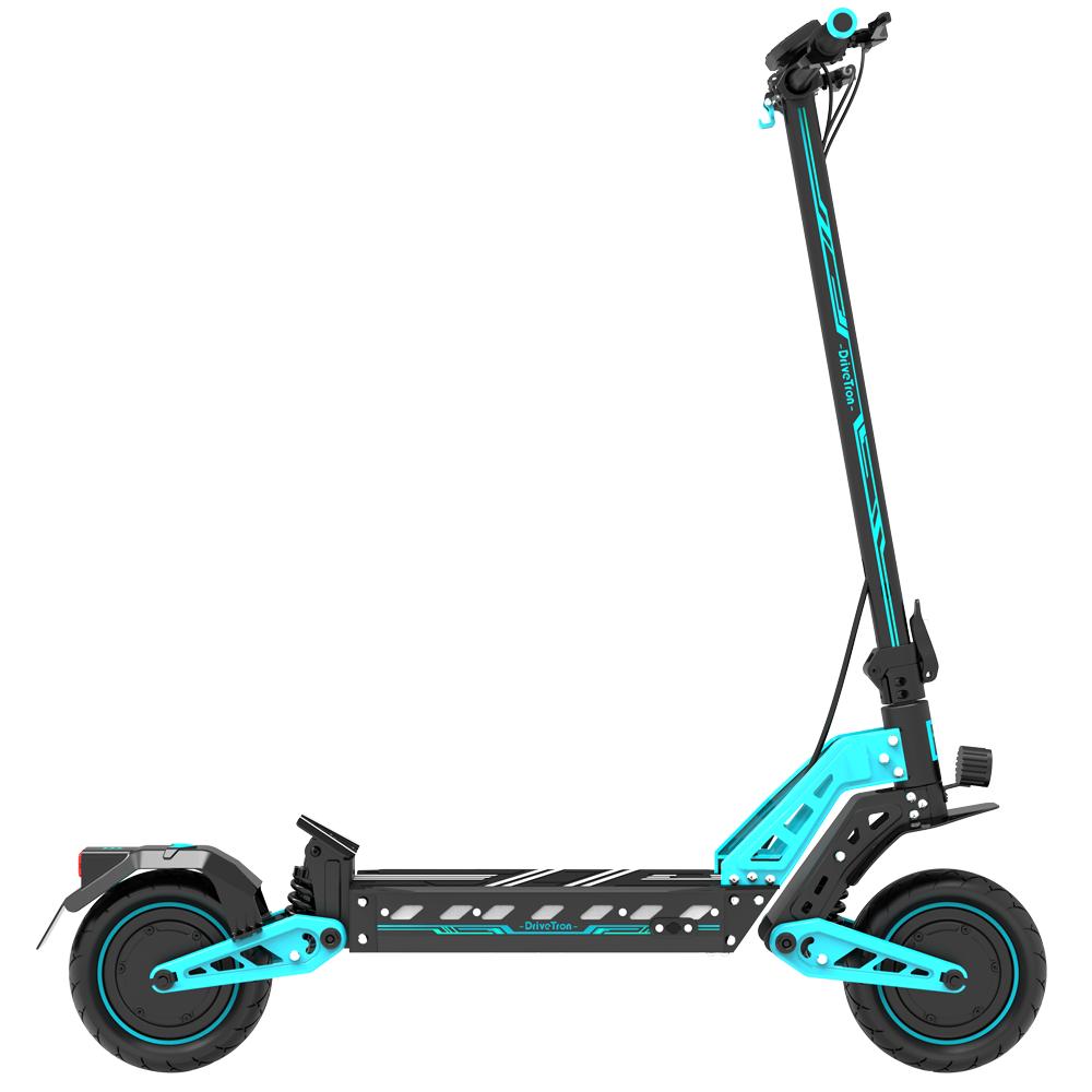 DriveTron DT10 1000W Electric Scooter, 48V 15.6Ah Battery, 40-50km Range, Dual Suspension & Brakes for City Commute