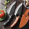 6 Inch High Stainless Steel Kitchen Chef Knife Leather Cover Sheath Slicing Filleting Cooking Tools
