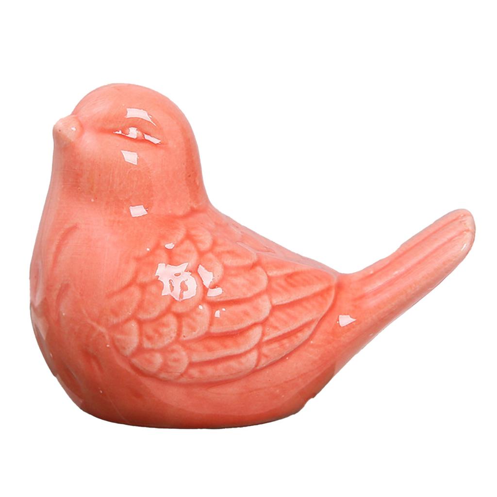 Милая керамическая фигурка птицы, современная простая фигурка птицы для гостиной, домашний декор, белая