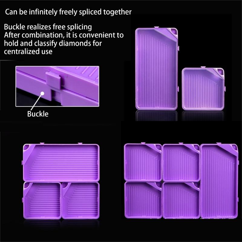 3/5/10Pcs Small and Large Drilling Drawing Trays Stacking Drilling  Art Trays for Drilling Drawing Accessories