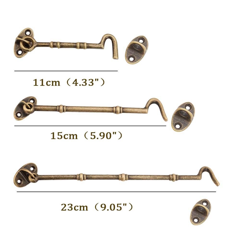 Heavy Duty With Screws Home Improvement Door Buckle Window Lock Cabin Hook Door Lock Hasp Door Bolt