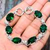 Amazing Chrome Diopside Gemstone Handmade 925 Sterling Silver Bracelet