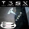 ZQEZ5 For Tesla Model Y 3 S X Car Door LED Logo Projector puddle lights HD Welcome Light 3D Laser Ghost Shadow Light Model 3