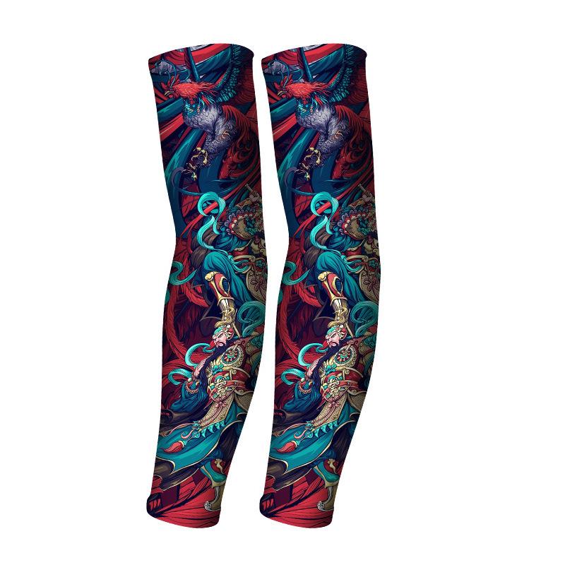 Мужские солнцезащитные рукава из ледяного шелка: Вождение, Велоспорт, Защита татуировок