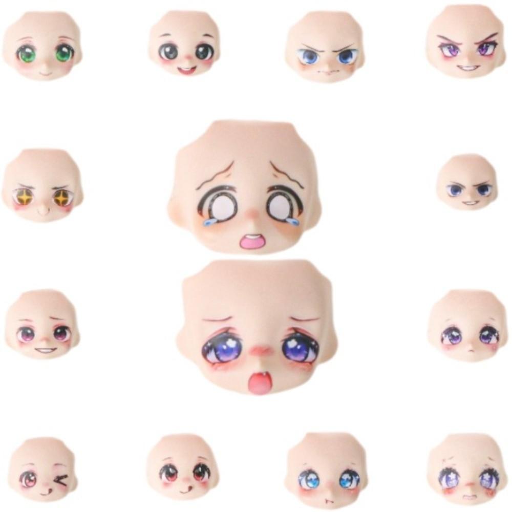 Baby Face Expression 1/12 BJD Doll Face Replaceable Head Shell GSC Head DIY Accessories