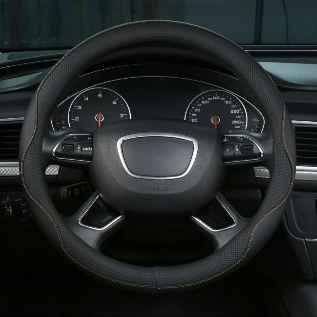 Универсальная изогнутая оплетка на руль: Всесезонный протектор ручки автомобиля