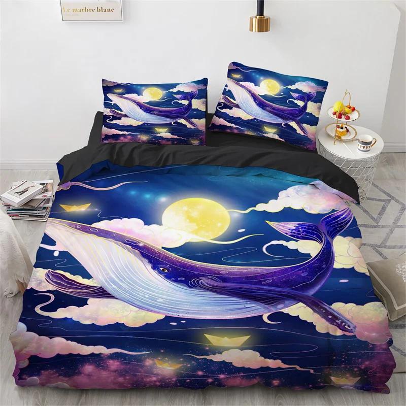 3D Animal Duvet Cover Microfiber Wolf Fox Elk Bedding Set Wild Animals Comforter Cover King Queen For Teen Adults Bedroom Decor
