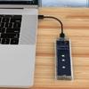 Два протокола Корпус для твердотельного диска Прозрачный USB3.2 USB C 10 Гбит/с PCIE Внешний корпус для твердотельного диска для 2230-2280 Коробка для жесткого диска