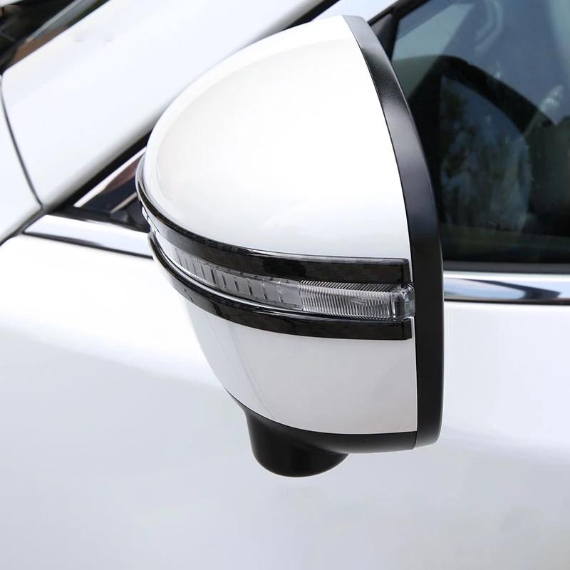 Для Nissan Qashqai J11 X-trail X trail t32 Rogue 2014- ABS Накладка на полоску зеркала заднего вида автомобиля Светоотражающие наклейки Аксессуары