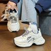 Популярная дышащая спортивная обувь женская 2025 лето новая универсальная ретро студенческая повседневная обувь на толстой подошве с увеличением роста кроссовки папы