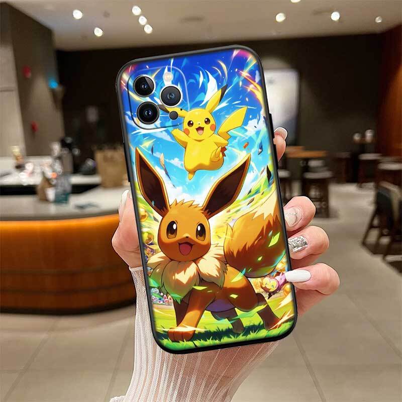 Милый чехол для телефона Pokemon для Samsung S20 S21 S21S S22 S23 S24 FE Ultra Plus Lite F06 F16 M06 M16 M56 A07 A17 A36 A37 A55 A57