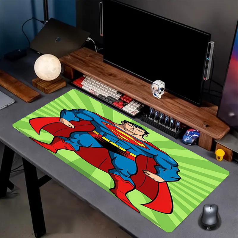 SUPERMAN Theme Mouse Pad, Non Slip Rubber Base, Multifunctional Office & Home Decor, Perfect for Workspace Personalization.