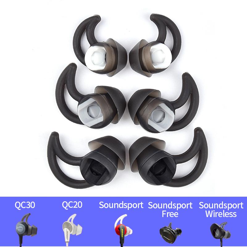 Earphones Silicone Case For BOSE IE2 QC30 Soundsport Covers Earbuds In-Ear Ear Pads Caps Eartips Earplugs Cushion 3pairs