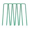 Metal Plastic Lawn Ground Garden U Pins Artificial Grass Steel Pegs Staples Turf nails Hooks