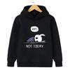 Autumn Nope Not Today Print Trendy Hoodies Hollow Knight Children's Sweatshirt Casual Comfortable Hoody for Boys Girls Pullover