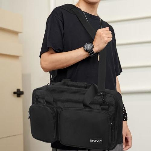 BQKOZFIN DJ Controller Case, DJ Bag, Protective Box for DDJ-400, DDJ SB, SB2, SB3, DJ Storage Case, Portable Travel Shoulder Bag with Water-Repellent