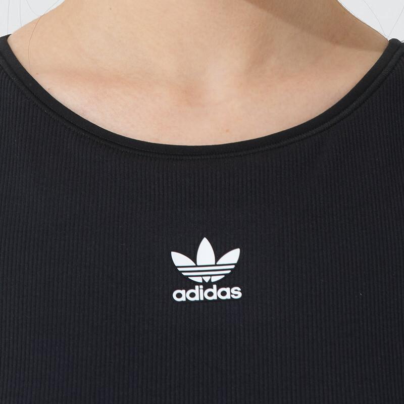 Adidas Originals Sports Casual Round Neck Sleeveless Vest Women Tops Black KB6417