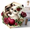 Кошки в чашке чая Пормотируемый Автоматический Зонт Компактный 8-реберный Дизайн Прочный Пластик и Железо Всесезонное Использование Любители Моды Стильный Подарок для Женщин
