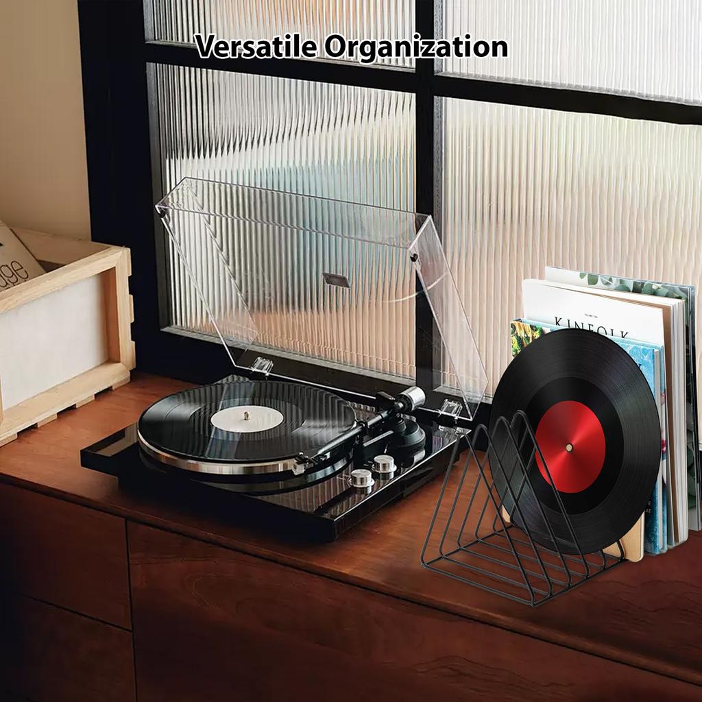 Держатель виниловых пластинок, металлическая стойка для хранения на 9 слотов, органайзер для хранения виниловых альбомов, журналов, CD-альбомов