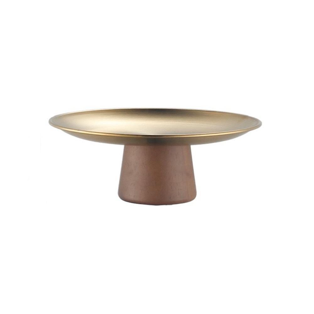 Устойчивый поднос для торта Нержавеющая сталь Десертная тарелка Новый контейнер для закусок Украшение для дома