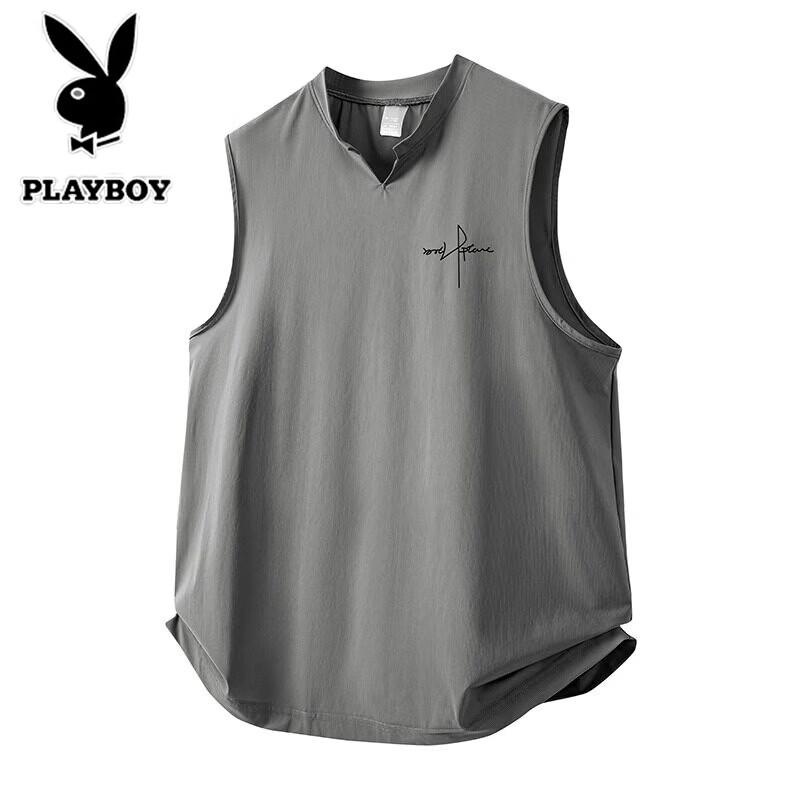 PLAYBOY Мужская летняя спортивная жилетка с эффектом льда, быстросохнущая