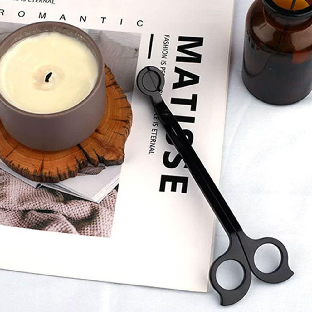 Триммер для фитиля свечи с дизайном в виде бабочки, металлические ножницы, инструмент для ухода за свечами, материал из нержавеющей стали, аксессуар для ароматерапевтических свечей