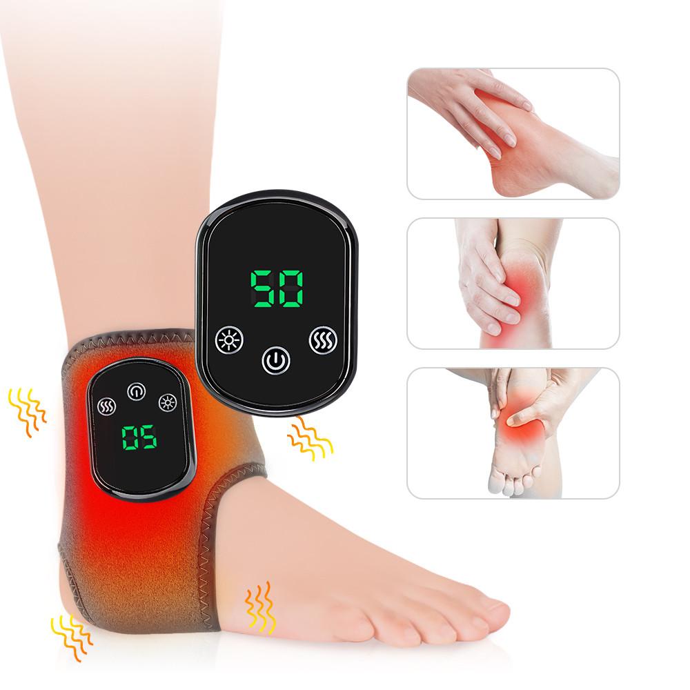 Wireless Hot Therapy Hand Foot Ankle Joint  Protection Wrist Band Pad Brace Portable Electric Heating Vibration Hand Massager