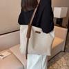 Leisure Large Capacity Bag Women's Versatile Canvas Bag Commuter Shoulder Bag Simple Tote Bag Autumn and Winter