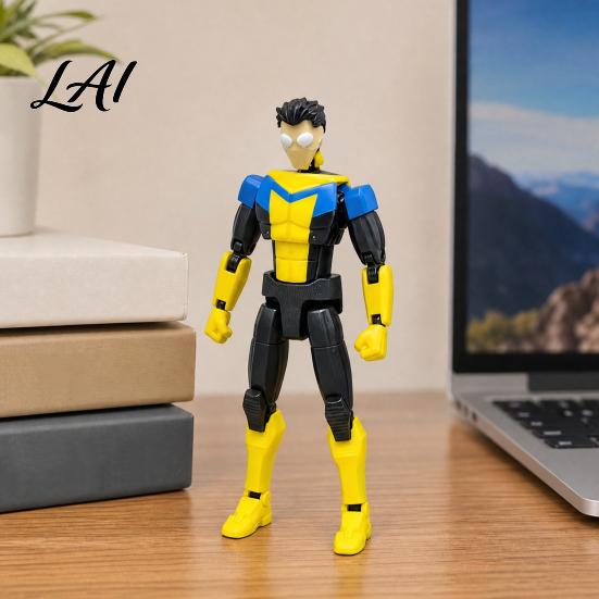 Подвижная фигурка 3D-печатная фигурка DIY Мультяшный персонаж Модель Многосуставная Коллекционная модель робота Движущийся манекен Украшение Подарок для