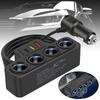 7-in-1 4Way 12V Car Cigarette Lighter Socket Splitter Fast Charger Power Adapter