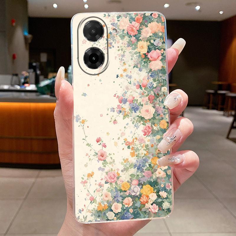 Чехол для Xiaomi Redmi A5 Цветок Бабочка Чехлы для Телефона для Redmi A5 4G Мягкий Силикон Прозрачный Funda TPU Защитная Задняя Крышка