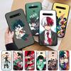 Чехол AD96 My Hero Academia Black для iPhone 16 15 Plus 14 13 12 11 Pro 8 7 6S SE 5S X XR XS Max Realme C30 C33 C31 9I Huawei Y8P Y9 Sofe Cover