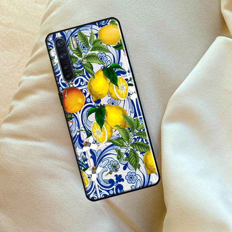 Summer Fruit Lemon Case For Oppo A6 A5 Pro A15 A57 A17 A54 A74 A94 A76 A16 A96 A40 A60 A80 A18 A38 A58 A78 A98