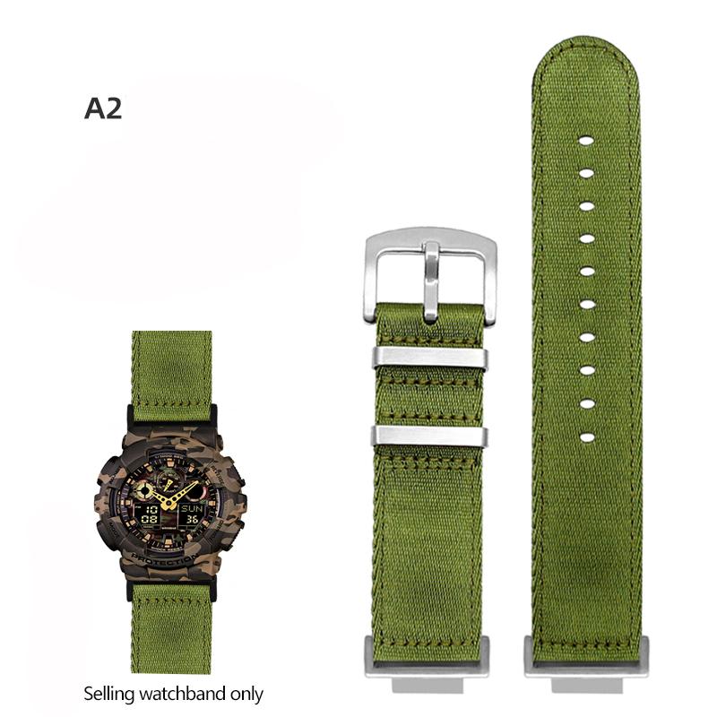 Нейлоновый холщовый ремешок для часов для GSHOCK Casio DW5600 DW-5600 GA110 GA100 GA120 GM2100 GA2100 GA2110 Модифицированный ремешок Спортивный ремешок