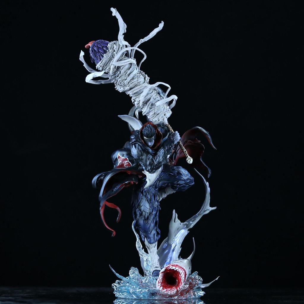 Naruto Akatsuki Obito vs. Kakashi Hatake Raikiri Battle Scene Figurine
